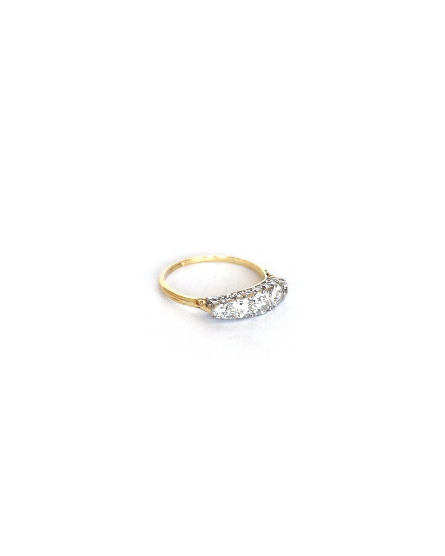 front-of-victorian-platinum-gold-diamond-carved-half-hoop-ring-sabrina-antique-jewellery