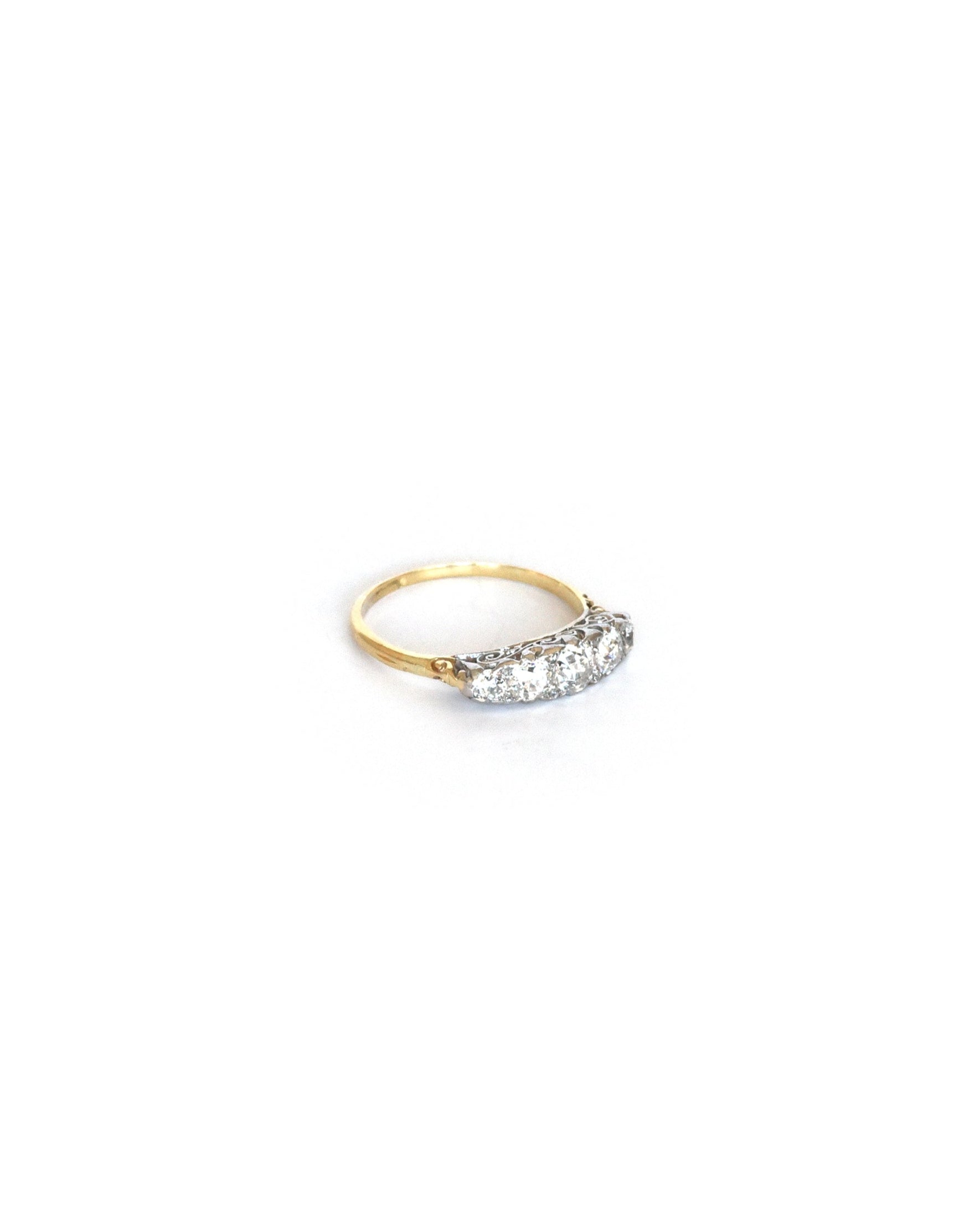 front-of-victorian-platinum-gold-diamond-carved-half-hoop-ring-sabrina-antique-jewellery
